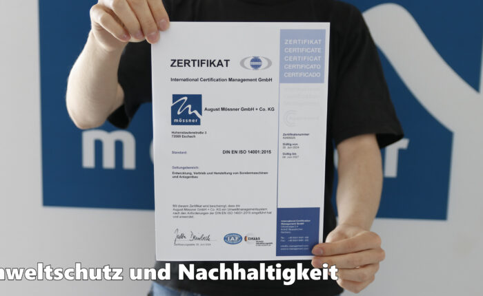 Umwelt und Nachhaltigkeit bei Mössner